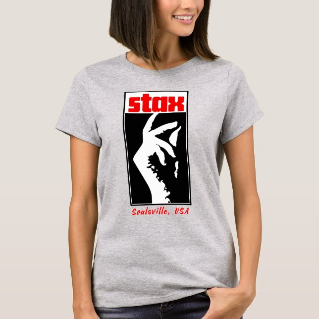 Memphis TN 🎸 Stax Records 🎷 Soul Music 🎶 T Shirt (Framsida)