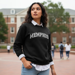 MEMPHIS Universitetsstil-tröja Amerika College Lång Ärmad Tröja