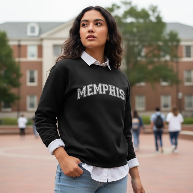 MEMPHIS Universitetsstil-tröja Amerika College Lång Ärmad Tröja (Skapare uppladdad)