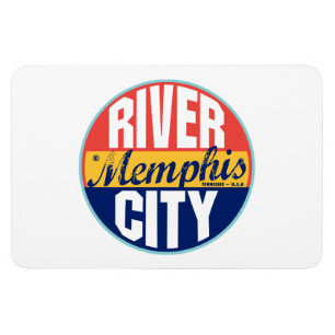Memphis vintageetikett magnet
