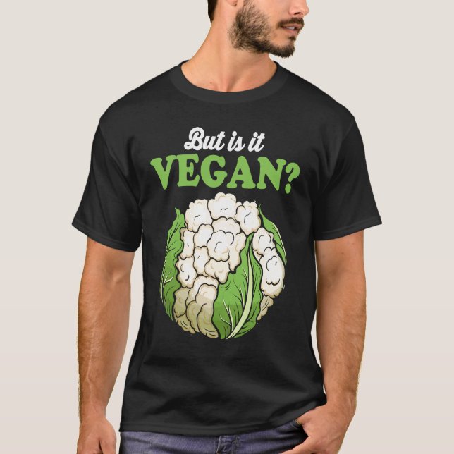 Men är det veganskt t shirt (Framsida)