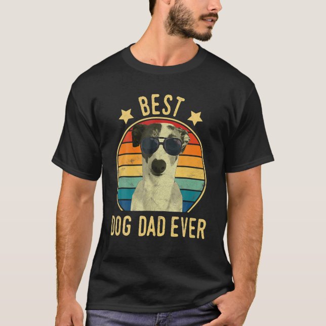 Men Best Dog Dad Ever Italian Greyhound Fars Day G T Shirt (Framsida)
