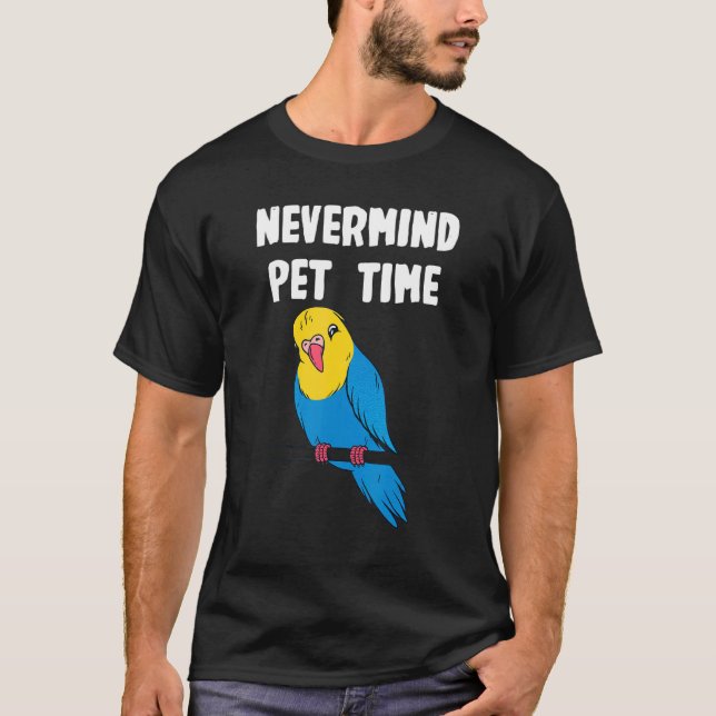 Men Budgerigar Time T Shirt (Framsida)