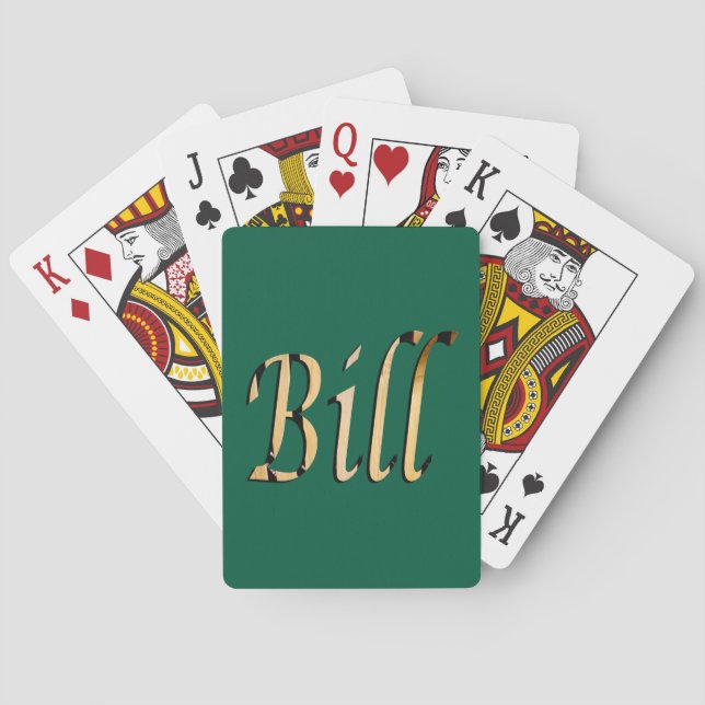 Men Called Bill, Casinokort (Baksidan)