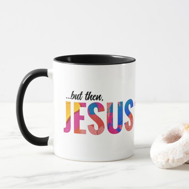 Men då Jesus Trendig Christian Mugg Gift (Med munk)