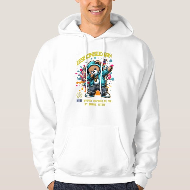 Men DABBING FUTURE Lessons Learn Hoodie  (Framsida)