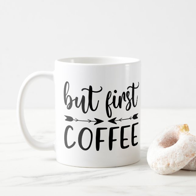 Men den första kaffehjälpen som säger kaffe Älskar Kaffemugg (Med munk)