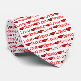 Men Designer Ties Glad Alla Hjärtans Dag Morfar Slips