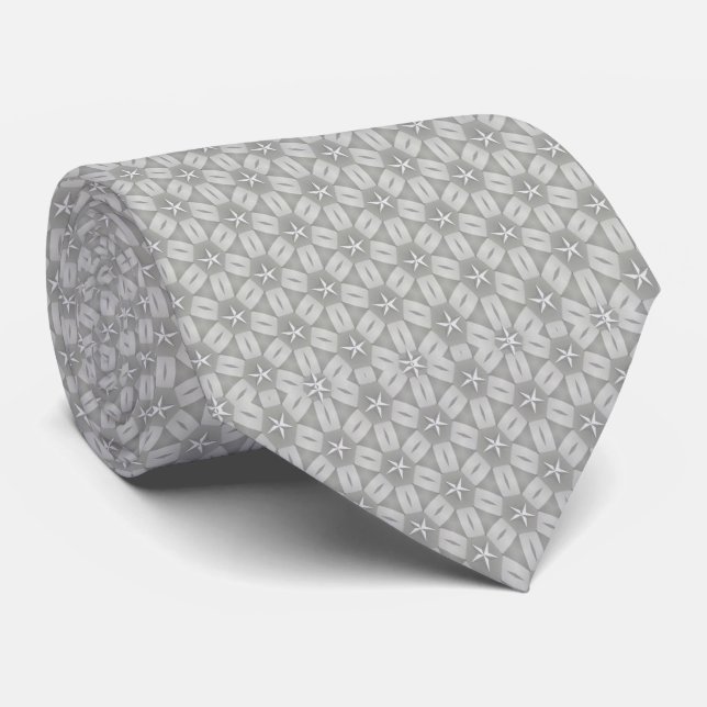 Men Designer Ties Grå Slips (Rullad)