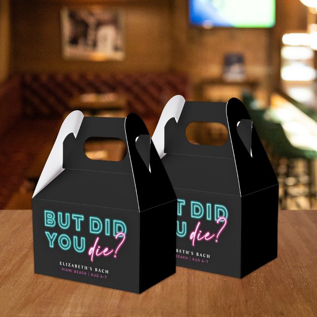 Men dog du? Neon Blue & Rosa Hangover Kit Presentaskar (Skapare uppladdad)
