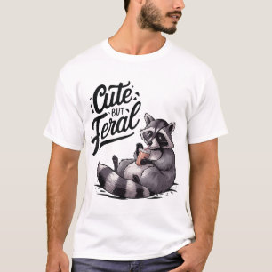 Men Feral Panda Raccoon Costume Raccoon Sopor T Shirt