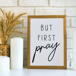 Men First Pray Christian Poster