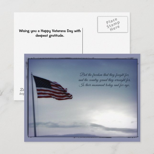 Men för Frihetsövningen ... Postkort för veteranda Vykort (Fram/baksida)