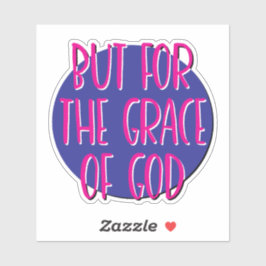 Men för Guds nåd 12 Steg Slogan Klistermärken