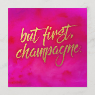 Men först Champagne-inbjudan Pearl Shimmer Papper Inbjudningar