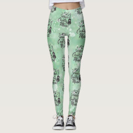Men först Country Music Ljusgröna Leggings