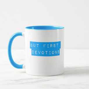 Men först, Devotions Aqua Blue Mugg