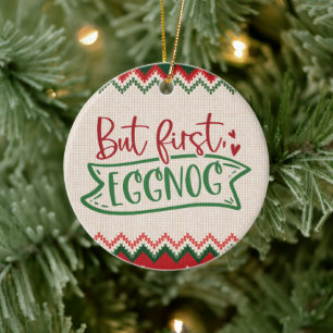 Men först, Eggnog - Fin jul Julgransprydnad Keramik