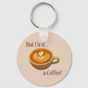 Men först en kaffe nyckelring
