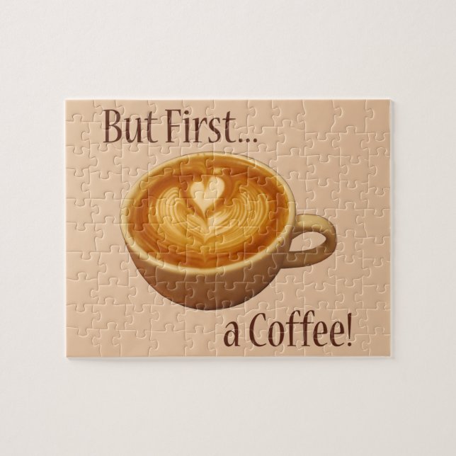 Men först, en kaffe pussel (Horisontell)