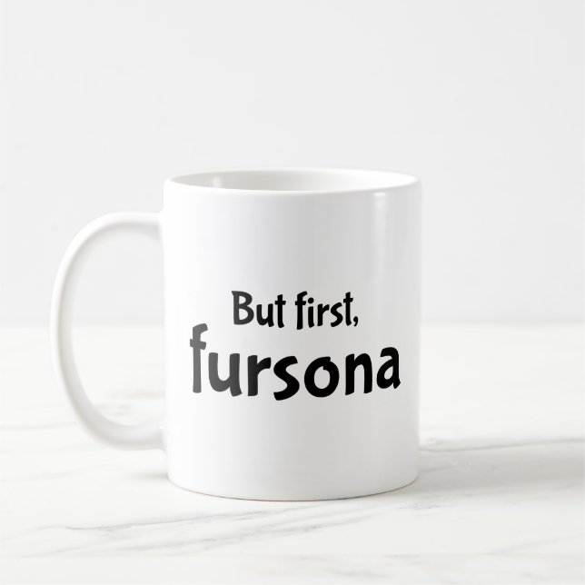 Men först, fursonafé mugg (Vänster)