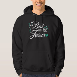 Men först Jesus | Inspirational Christian Faith Hoodie