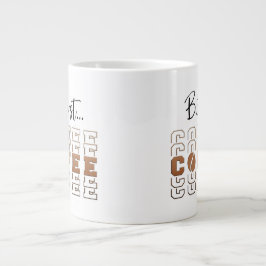 Men först kaffe 20oz Jumbo Rolig Specialmugg Mugg