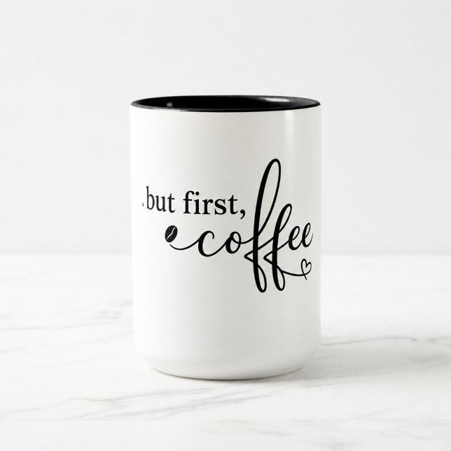 Men först kaffe Citat Kopp för daglig kaffeälskare (Skapare uppladdad)