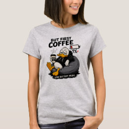 MEN FÖRST KAFFE Kaffe Tröja Sayings Tee