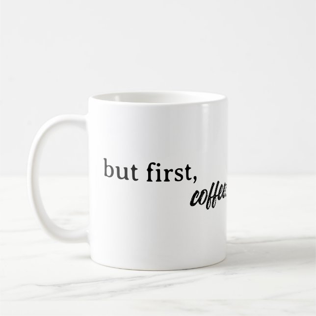 men först kaffe kaffemugg (Vänster)