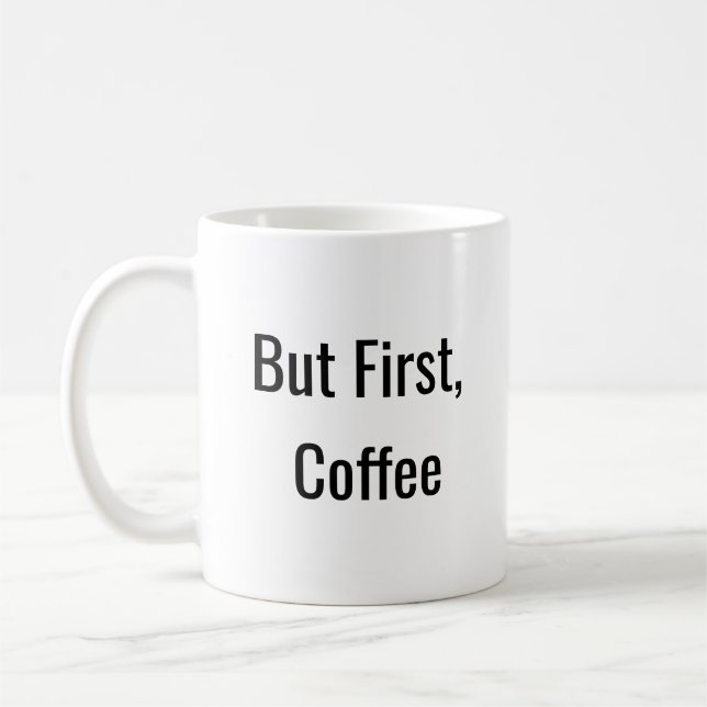 Men först, kaffe kaffemugg (Vänster)
