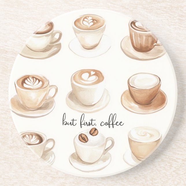 Men Först, Kaffe Koppar Underlägg (Framsidan)