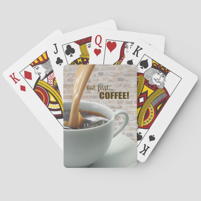 men först, KAFFE Kortlek (Baksidan)