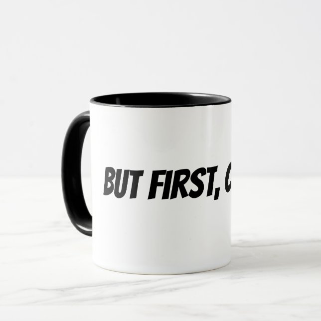 men först kaffe! mugg (Framsida vänster)