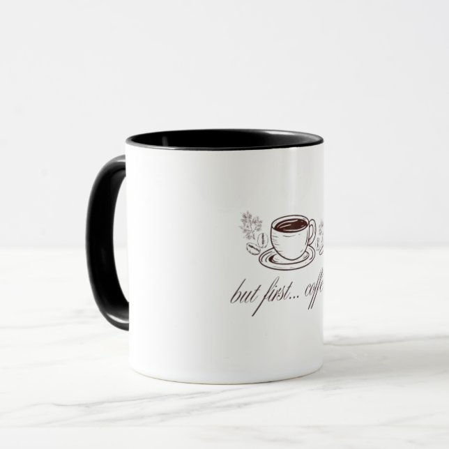 Men först...kaffe mugg (Framsida vänster)