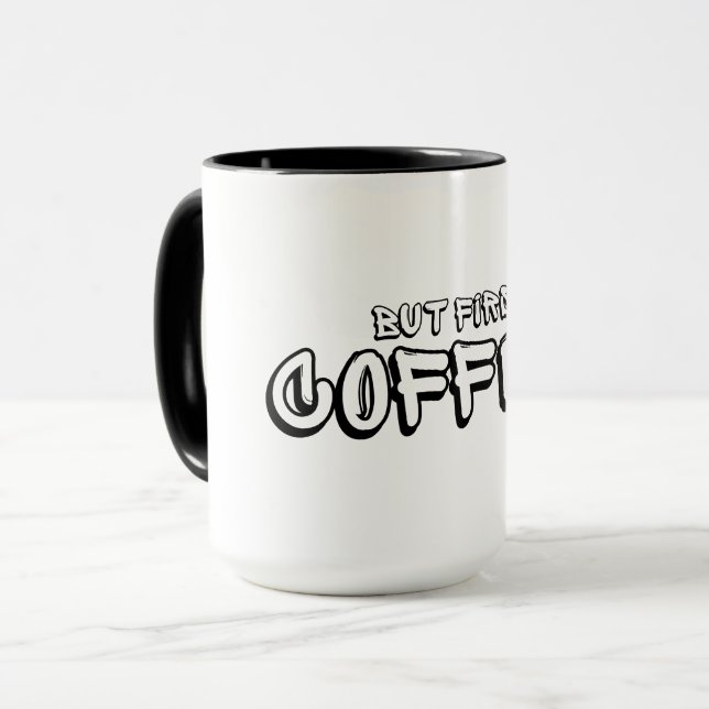 Men först kaffe mugg (Framsida vänster)