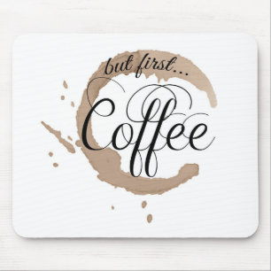 Men först, kaffe… musmatta