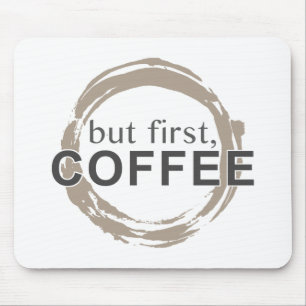 Men först, kaffe musmatta