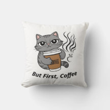 Men först, kaffe - Personlig Cat Lovers