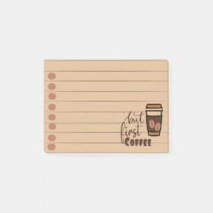 Men först kaffe post-it block