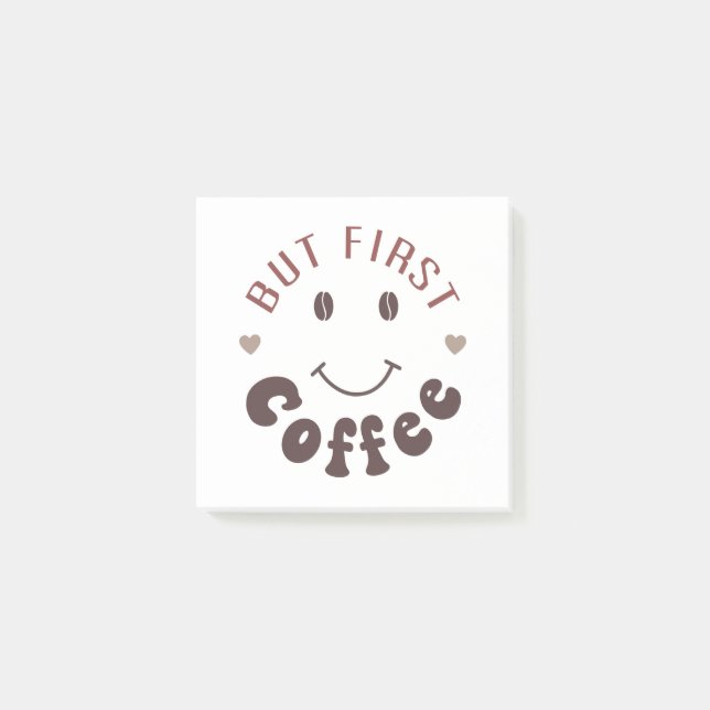 Men först, kaffe post-it block (Framsida)