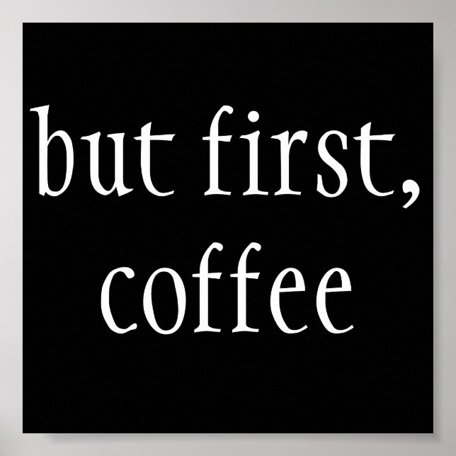 men först kaffe poster (Framsidan)