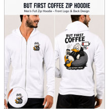 MEN FÖRST KAFFE Rolig Kaffe Tröja Present