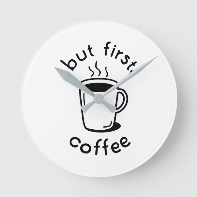 Men först, kaffe rund klocka (Framsida)