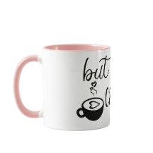 Men först kaffe Söt kaffemugf Funny Keramisk kopp