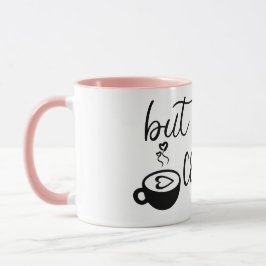 Men först kaffe Söt kaffemugf Funny Keramisk kopp