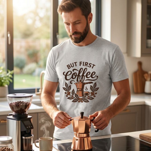 Men först kaffe t shirt (Skapare uppladdad)