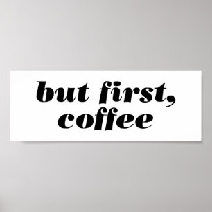 men först, kaffeaffisch poster