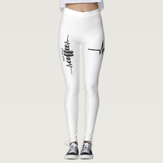 Men först kaffebyxor för kaffefanatiker leggings
