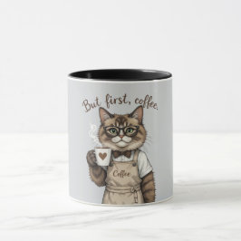 Men först kaffekatt mugg